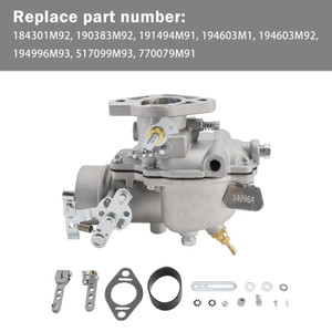 Massey Ferguson Tractors 65 3165 165 Carburetor 194996M93 517099M93 Generic
