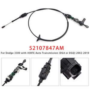 2002-2010 Dodge 1500 2500 3500 45RFE Transmission Gear Shifter Control Cable 52107847AM Generic