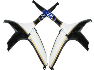 Fairings Suzuki GSXR 600 750 Black White Suzuki Racing  (2008-2009-2010)