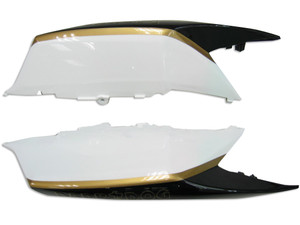 Fairings Suzuki GSXR 600 750 Black White Suzuki Racing  (2008-2009-2010)
