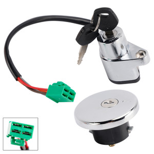 1986-2004 Suzuki LS650 Savage Ignition Switch Lock Set Fuel Gas cap with Keys 37100-24844 Generic