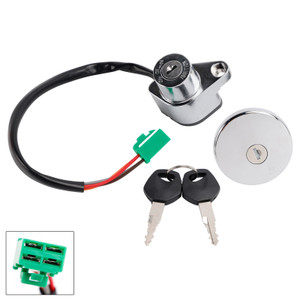 2005-2009 Suzuki VS1400 Boulevard S83 Ignition Switch Lock Set Fuel Gas cap with Keys 37100-24844 Generic