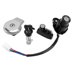 1989-2001 Yamaha XV535 Virago 535 Ignition Switch Lock Set Fuel Gas cap with Keys 3BM-82510-00 Generic