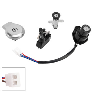 1994-1997 Yamaha XV535S Virago 535 S Ignition Switch Lock Set Fuel Gas cap with Keys 3BM-82510-00 Generic