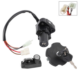 1995-1996/2000-2002 Yamaha XT500E Ignition Switch Lock Set Fuel Gas cap with Keys 4PU-82501-01 Generic