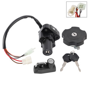 1995-1996/2000-2002 Yamaha XT500E Ignition Switch Lock Set Fuel Gas cap with Keys 4PU-82501-01 Generic