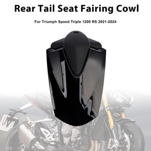 2021-2024 Triumph Speed Triple 1200 RS Rear Tail Seat Fairing Cowl Black Generic