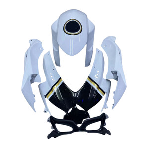 2008-2009-2010 Suzuki GSXR 600 750 White Black Lucky Strike Racing Amotopart Fairings Customs Fairing