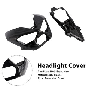 2025-2026 Kawasaki Z900 Headlight Cover Carbon Generic