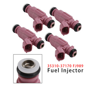 2006-2011 Hyundai Accent L4 1.6L 4Pcs Fuel Injector 35310-37170 FJ989 Generic