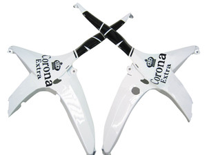Fairings Suzuki GSXR 600 750 Black White Alstare Corona Racing  (2008-2009-2010)