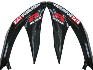Fairings Suzuki GSXR 600 750 Black White GSXR Racing  (2008-2009-2010)