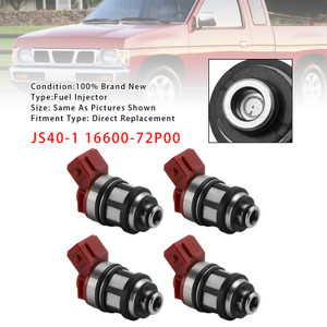 1993-1995 Nissan D21 XE Pickup 2.4L 4Pcs Fuel Injector JS40-1 16600-72P00 Generic