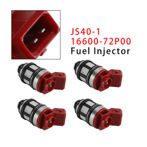 1993-1995 Nissan D21 XE Pickup 2.4L 4Pcs Fuel Injector JS40-1 16600-72P00 Generic