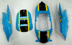 Fairings Suzuki GSXR 600 750 Blue Yellow Rizla Racing  (2008-2009-2010)
