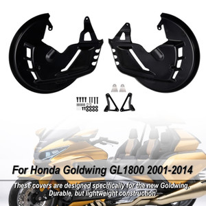 2001-2014 Honda Goldwing GL1800 Front Brake Disc Rotor Covers Black Generic