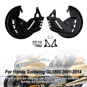 2001-2015 Honda Goldwing and Goldwing Tour models Front Brake Disc Rotor Covers Matte Black Generic