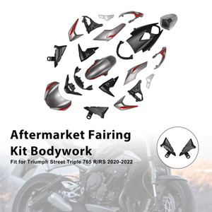 2020-2022 Triumph Street Triple 765 R/RS Aftermarket Fairing Kit Bodywork#007 Generic