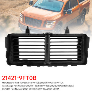 2016-2020 Nissan Titan XD Radiator Shutter Assembly W/O Motor 21421-9FT0B Generic