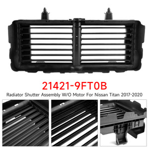2016-2020 Nissan Titan XD Radiator Shutter Assembly W/O Motor 21421-9FT0B Generic