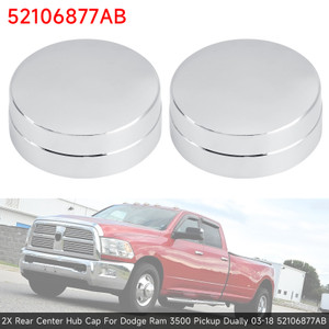 2003-2010 Dodge Ram 3500 Dually 2X Rear Center Hub Cap 52106877AB Generic