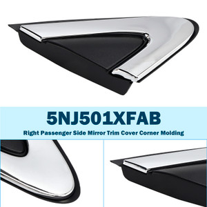 2015-2017 Chrysler 200 Right Passenger Side Mirror Trim Cover Corner Molding 5NJ501XFAA Generic