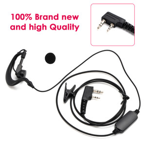 K-031 Pressure Wire Earhook Headset For TK-208 TH-D7 RPU416A KG-UVD1 TG-K4AT