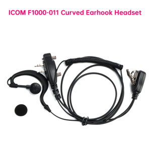 ICOM F1000-011 Curved Earhook Headset For ICOM A16 IC-F3230 F4230D F1100 F2100D