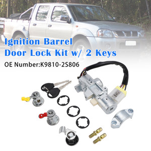 1997-2006 Nissan Navara D22 Ignition Barrel Door Lock Kit w/ 2 Keys K9810-2S806 Generic