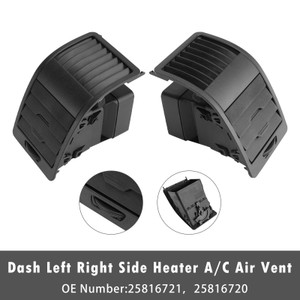 2006-2010 Hummer H3 H3T Dash Left Right Heater A/C Air Vent Outlet Grille 25816721 25816720 Generic