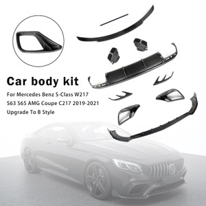 2019-2021 Mercedes Benz S-Class W217 S63 S65 AMG Coupe C217 Carbon Fiber Bumper Body Generic
