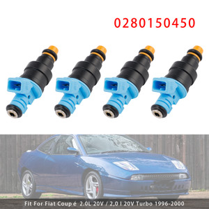 1996-2000 Fiat Coupé 2.0L 4Pcs Fuel Injector 0280150450 Generic