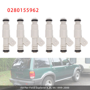 1998-2000 Ford Ranger 4.0L V6 6Pcs Fuel Injector 0280155962 Generic