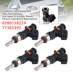 2008-2014 Alfa Romeo FIAT Lancia 4Pcs Fuel Injector 0280158224 77365392 Generic