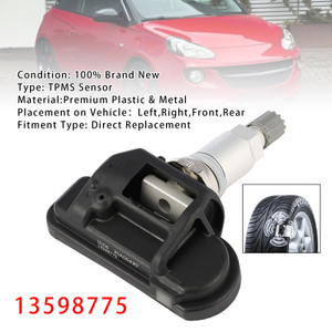 2008-2019 Opel Zafira C Insignia Astra J Corsa Adam 1X TPMS Tire Pressure Sensor 13598775 Generic