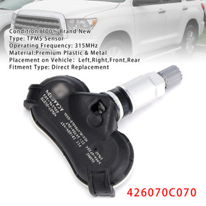 2007-2020 Toyota Sequoia Tundra Sienna 1X TPMS Tire Pressure Sensor 426070C070 Generic