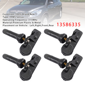 2007-2014 Chevy Avalanche Silverado Suburban Tahoe 4X TPMS Tire Pressure Sensor 13586335 Generic