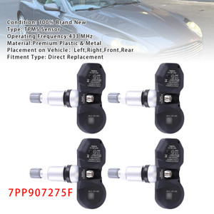 4X TPMS Tire Pressure Sensor For Audi A4 A6 A8 Q7 R8 Porsche Ferrari 7PP907275F