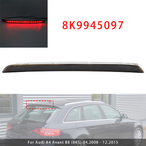 2008-2015 Audi A4 Avant B8 (8K5) Rear Brake Light Auxiliary Third Stop Lamp Light 8K9945097 Black Generic