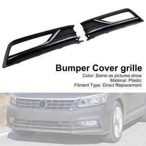 2016-2019 VW Passat B8 2PCS Fog Light Lamp Grille Cover 561854661M Chrome Generic
