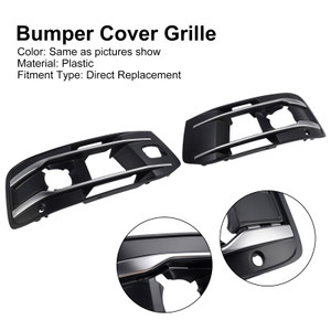 2016-2019 Audi Q7 2PCS Front Bumper Fog Light Grille Cover 4M0807682AA4W3 Generic