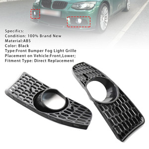 Front Bumper Fog Light Grille For BMW 3 Series E90 E92 E93 M3 Style 2009-2011