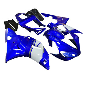 2000-2001 Yamaha YZF-R1 Blue White R1 Racing Amotopart Fairings Customs Fairing