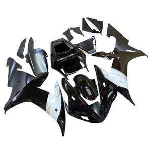 2002-2003 Yamaha YZF-R1 Black R1 Racing Amotopart Fairings Customs Fairing