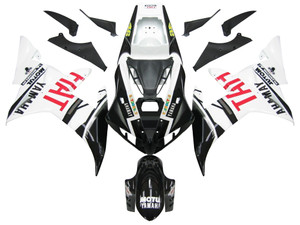 Fairings Yamaha YZF-R1 Black White No.46 FIAT Racing (2002-2003)