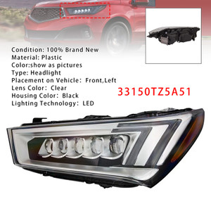 2017-2020 MDX Sport Hybrid Front Left LED Headlight 33150TZ5A51 Generic