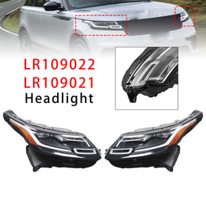 2018-2023 Land Range Rover Velar Front Left+Right LED Headlight LR109022 LR109021 Generic