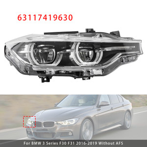 2016-2019 BMW 3 Series F30 320i 330i 340i Right LED Headlight 63117419630 Generic
