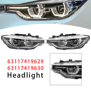 2016-2019 BMW 3 Series F30 320i 330i 340i Left+Right LED Headlight 63117419629 63117419630 Generic