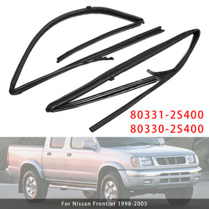 1998-2005 Nissan Frontier 2PCS Door Glass Run Rubbers 80331-2S400+80330-2S400 Generic